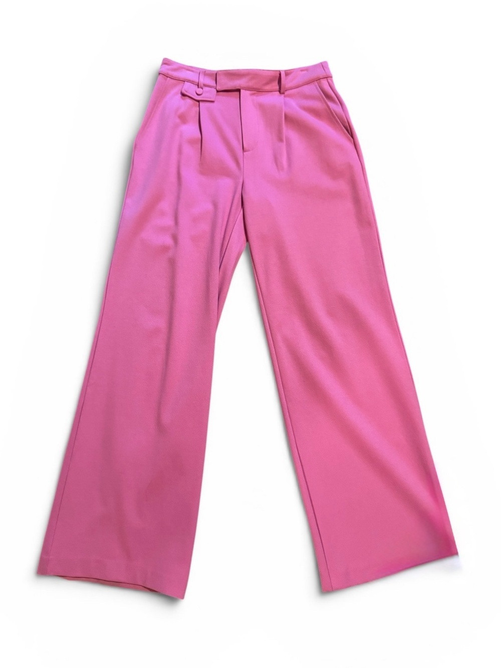 Sanctuary High-Rise Wide-Leg Trousers in Bright Pink - Picture 2 of 4